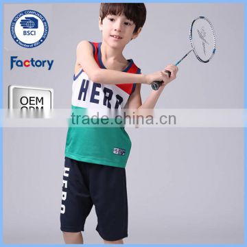 2016 wholesale children's boutique clothing suppleir for boys with OEM service