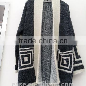 Unique Design v neck Women Clothing Ladies Cardigan Knitting Sweaters