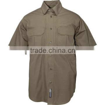 Custom good quality slim fit plain work shirt