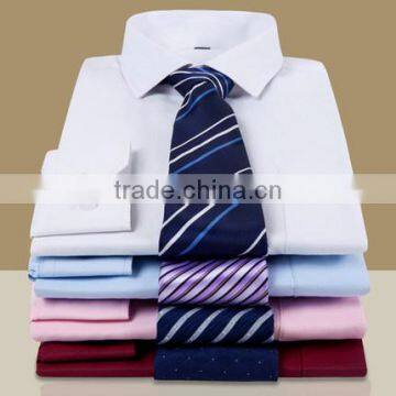 2017 Mens work shirts white work uniforms office business shirt