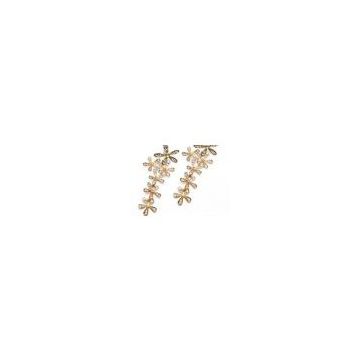 crystal bridal earrings E1090