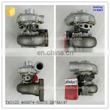 TA3123 Turbo 466674-0003 2674A147 466674-0007 466674-7 turbocharger For Perkins Industrial 1004, 1004.2T diesel engine parts