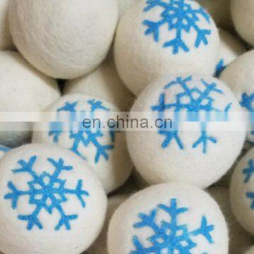 7cm wool dryer ball with custom logo