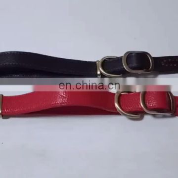 Custom Strong Metal Buckle Luxury Real Leather Dog Collar