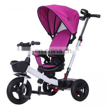 Baby Tricycle with adjustable push handle/Factory Price 3 wheel baby stroller