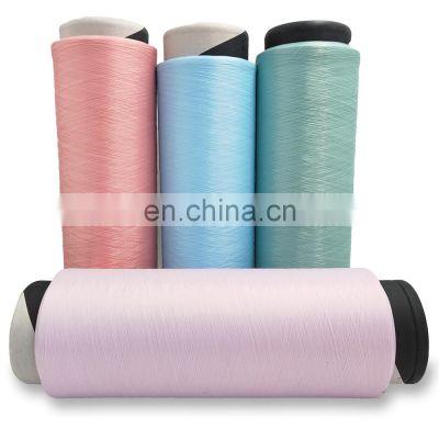 Professional supplier colorful polyester yarn 150 dty polyester dty yarn polyester 150/48