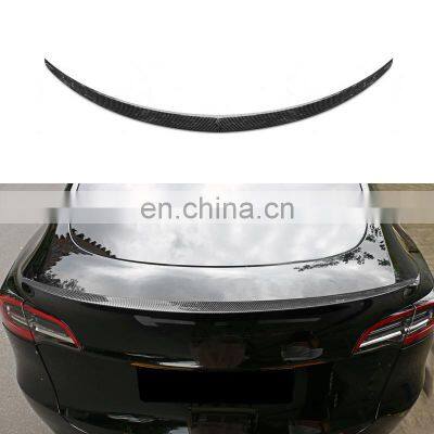 Original Carbon Fiber Spoiler For Tesla Model Y 2021 Rear Wing Car Trunk