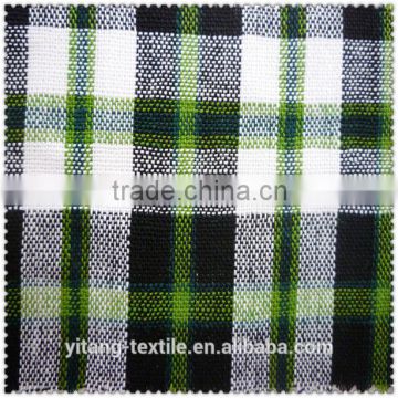 New arrival yarn dyed check flax fabric