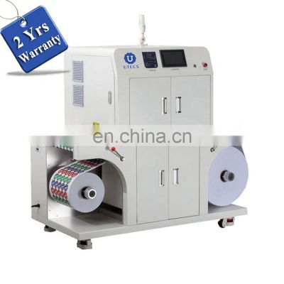 UP320C Roll to Reel self adhesive trademark vinyl label Digital sticker Printing machine equipment
