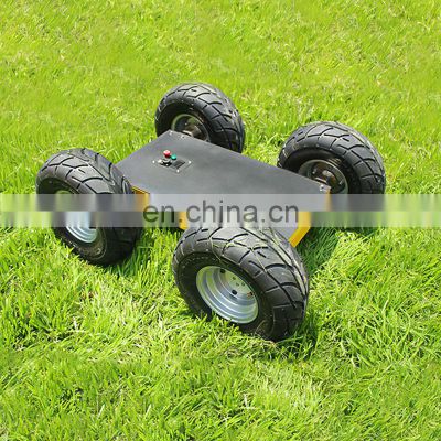 Military Vehicle Rubber Wheeled Type Robot Chassis Platform for sale