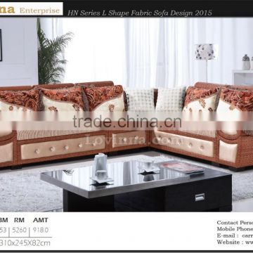 Malaysia Johor Batu Pahat Lovinna L Shape Fabric Sofa ( Full Washable ) Model 2015