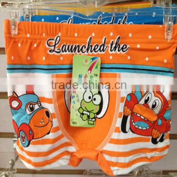 0.4USD Wholesale Cheap Boys Cartoon Underwear Child Cotton Panty/Kids Boxers (kcnk169)