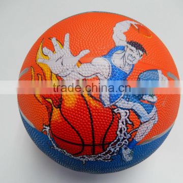 Size training rubber basketball size 7 for promotion