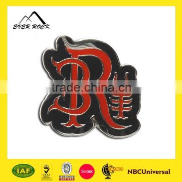 High Quality Souvenir Metal Cancer Design Ribbon Badge
