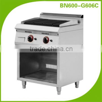 Cosbao stainless steel gas lava rock grill/restaurant kitchen grill equipment (BN600-G606C)