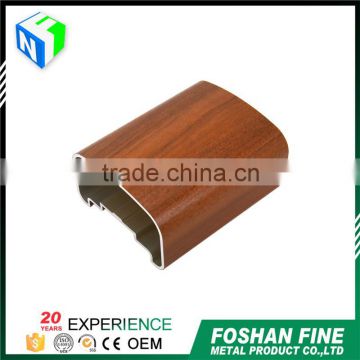Alibaba china supplier electrophoretic and Fluorocarbon wood grain aluminum dovetail extrusion