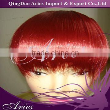 Wholesale Red 100% Natural Human Hair Bangs,fringe