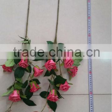 single EVA real touch handmade Chinese rose artificial flowers