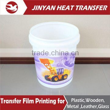 heat transfer film stickers of plastic bucket