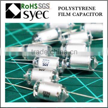 Factory Brand Axial Lead 39pF 50V Polystyrene Film Capacitor