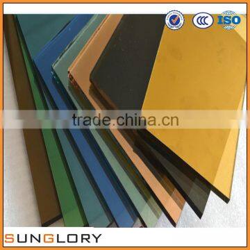 3mm 4mm 5mm 6mm 8mm 10mm 12mm 15mm gold mirror glass