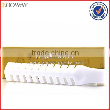 OEM White Hotel Personalized Double Teeth Folding Comb