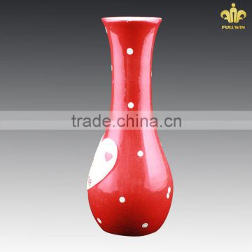 new red ceramic cool vase designs,glazed ceramic vase