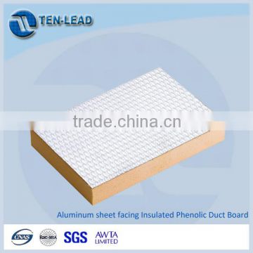 Ten-lead flame retardant insulation panel,Phenolic Foam Pre-insulated duct Panel,HVAC ducting panel, AC duct panel