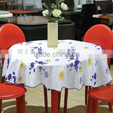 Supplier for round table cloth made of Vinyl with flannel table cloth
