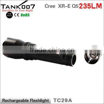 Rechargeable Battery Power Supply led flashlight torch TC19