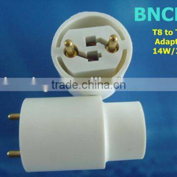 BNCHG High Quality Fluorescent Light T8 to T5 Lamp Holder Adapter 28W/14W