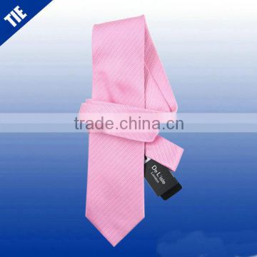 Famous brand polyester fashion pink tie