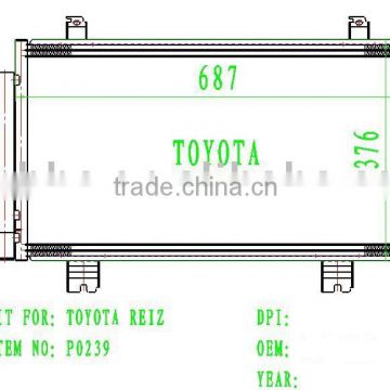 condenser for TOYOTA REIZ P0239
