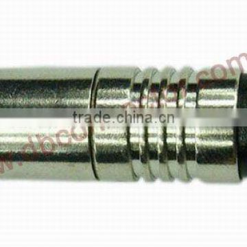 rg6 coaxial cable F to IEC PAL compression connector