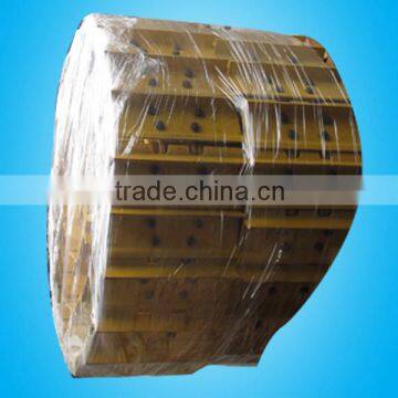high lubrication excavator track shoe assembly