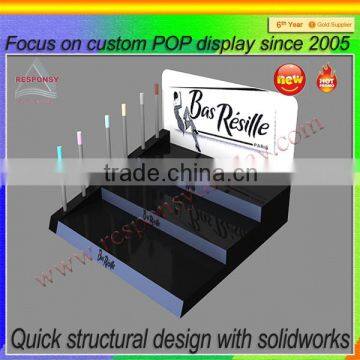 high end make up display stand made from acrylic China manufacture