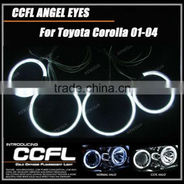 4 Rings 105MM & 125MM and 2 Inverters Halo ring lights CCFL Angel Eye for Corolla 01-04