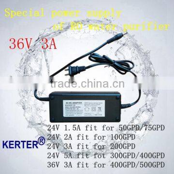 RO spare parts 36V 3A power adaptor