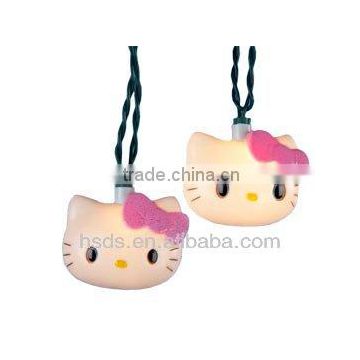 outdoor twinkling kitty cat string light
