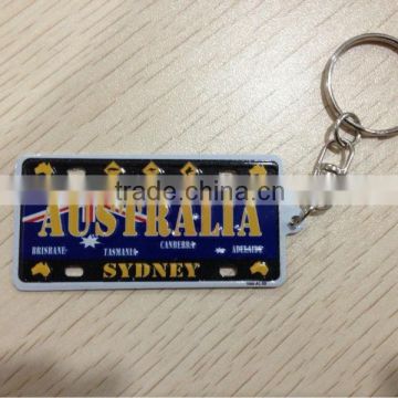 Australia custom printing metal keychain