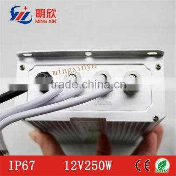 12v 24v Waterproof IP67 led driver 12v 20a 250w led power supply with good quality & 2 years warranty