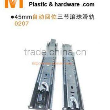 45mm Self Closing Ball Bearing Drawer Slide