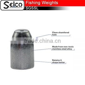 Stainless Steel fishing accessory bullet fishing weights sinkers of Fishing  sinker from China Suppliers - 139636089