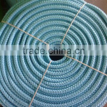blue double pp braided rope, 8 strands rope, 10mm 20kg per roll