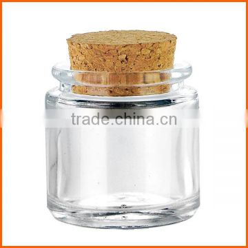 Wholesale high quality flint glass jar with cork
