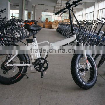 2016 top seller high speed 20 inches electric folding fat tire bike hasky bike