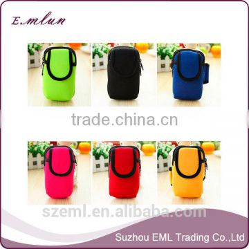 Multiple colors neoprene Mobile Phone Arm Bag/carry bag