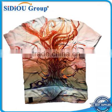 2013 promotion--cotton T shirt Printing Hot 3D visual creative personality spoof grab you