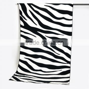 zebra-stripe woven technics custom beach towel manufacture