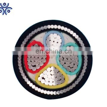 Aluminum conductor xlpe insulated pvc sheathed steel wire armoured power cable